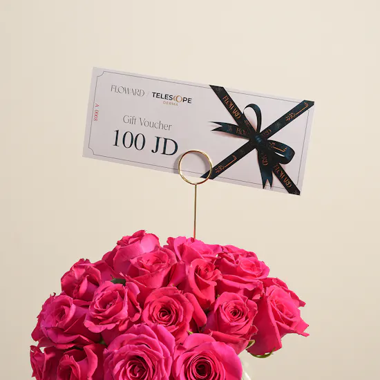 Telescop Derma 100 JD Signature Skin Ritual Unisex Gift Voucher | Calm Flower Vase