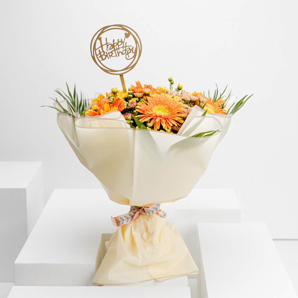 Chrysanthemum & Gerbera | Happy Birthday