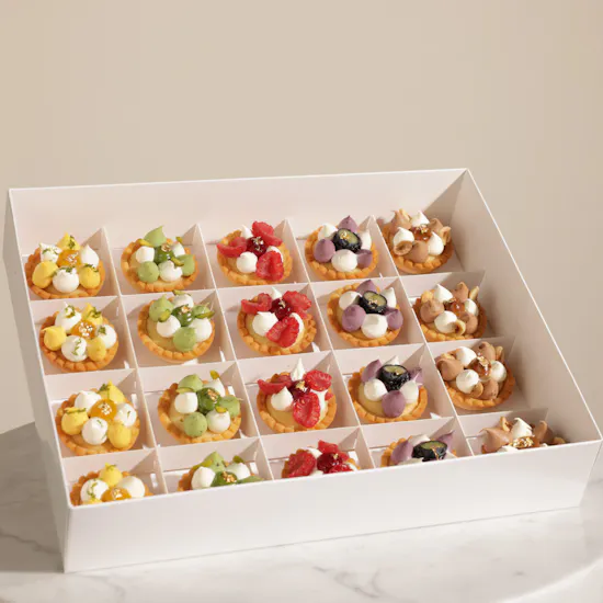 Patisserie by Guillermo Palomo Mini Bites Gift Box | Happy Birthday Flowers Vase
