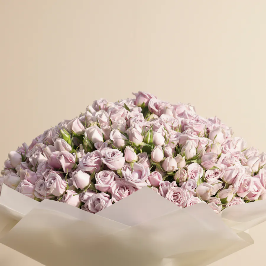 Violet Grace Bouquet | 100 Baby Roses 5