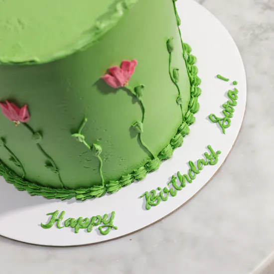 Floward Personalized Pistachio Bloom Cake