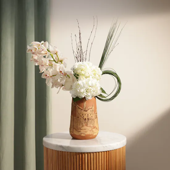 White Whisper Keramos Vase
