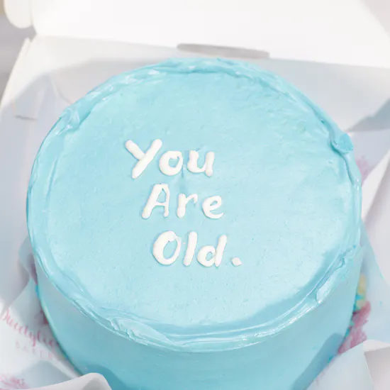 Sweetylicious Birthday blue Korean Cake