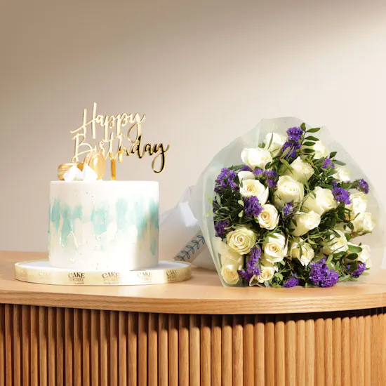 Cake Boutique Birthday Cake | Rose Bouquet