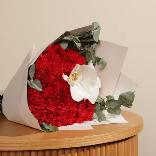 Fuala Velvet Chocolate Box | Red Carnation
