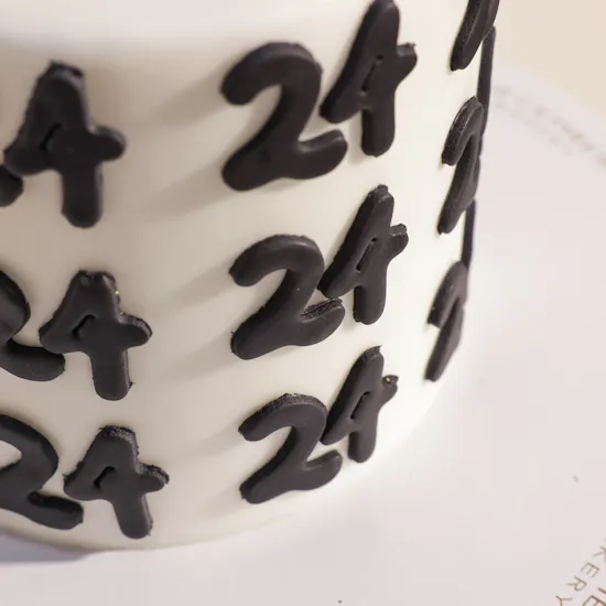 December Cake Customizable Number Candle Cake