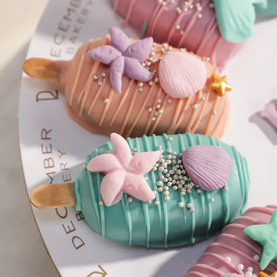 December Cake Personalized Mermaid Popsicles Cake
