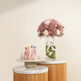 Sweet Atelier Colorful Cake | Beautiful and Joyful Flower Vase