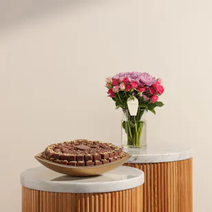 Soucolat Golden Triangle Chocolate Tray | Velvet Joy Flowers