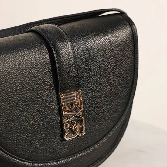 Cavalli Class Black Leather Bag