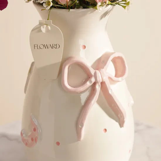 Keramos Studio Elegant Baby Girl Flowers Vase