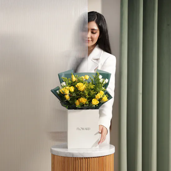 Sunlit Whisper Flowers Bouquet