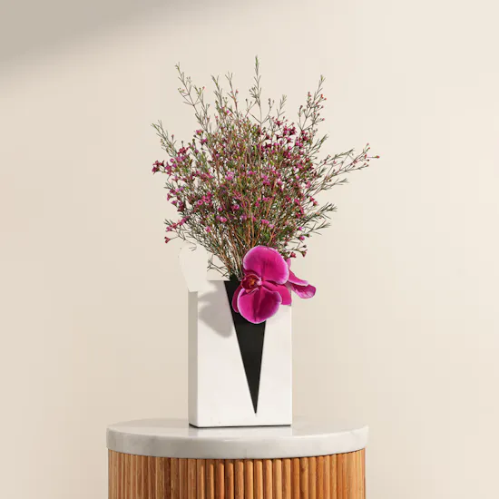 Marble Majesty Flower Vase
