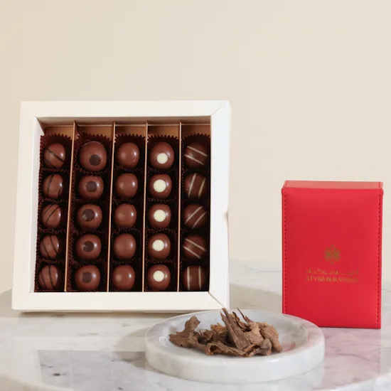 Atyab Bukannan Indian Muri Shuyookhi Oud Incense | Ghazl Chocolatier Chocolates