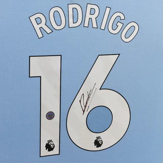 Rodri Manchester City Home 2024-2025 Signed T-Shirt