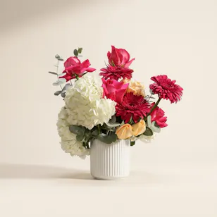 Blush Glow Flowers Vase