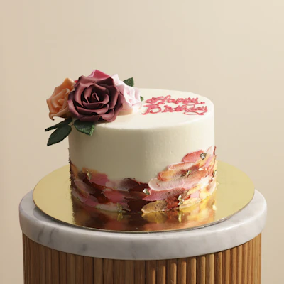 كيك يوم ميلاد سعيد للبنات من هلن بيكري كيك يوم ميلاد سعيد للبنات من هلن بيكري