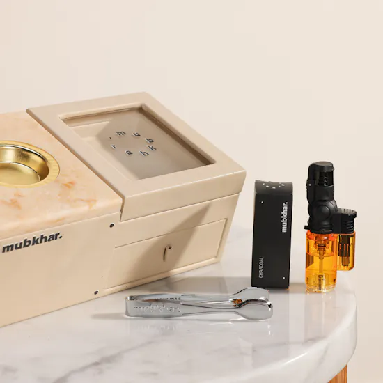 Mubkhar Beige Incense Box
