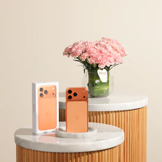 Apple iPhone 17 Pro Cosmic Orange 256GB | Scarlet Muse Flower