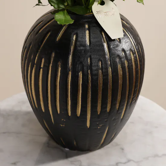 Golden Baby Rose Vase
