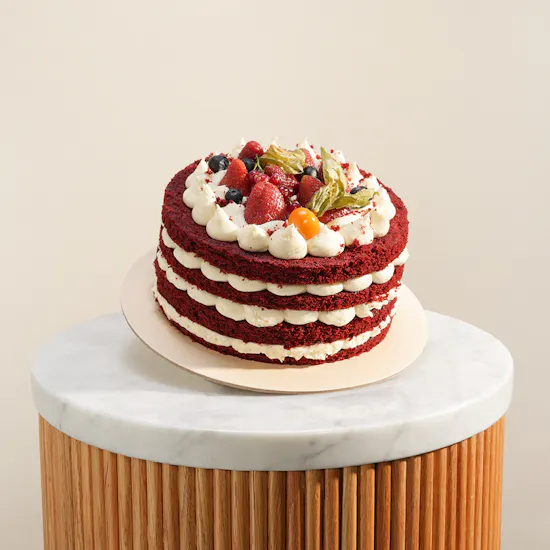 Secrets Fruity Red Velvet Cake