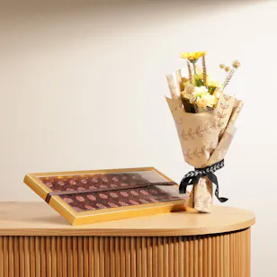 Ghazl Golden Chocolates | Bright Bouquet