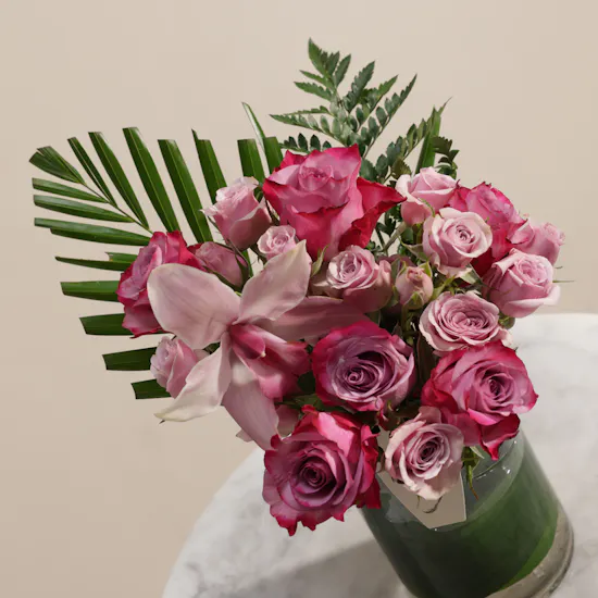 Violet Symphony Flower Vase