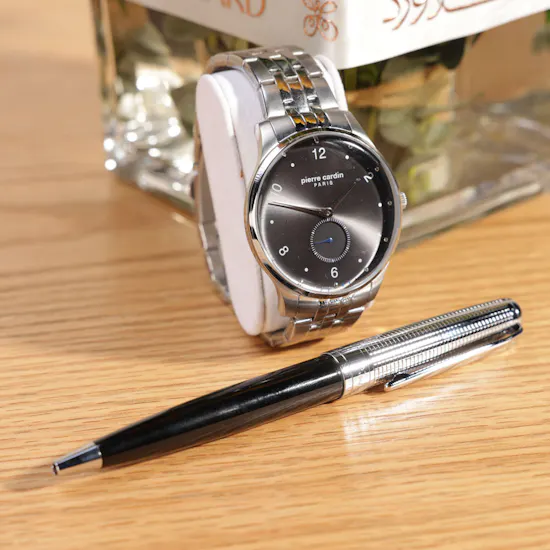 Pierre Cardin Watch & Pen Set | Flower Vase