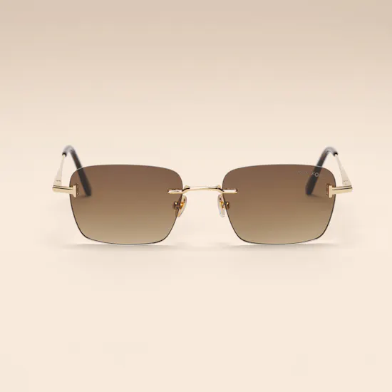 Tom Ford Jake Rectangular Gold Men's Sunglasses