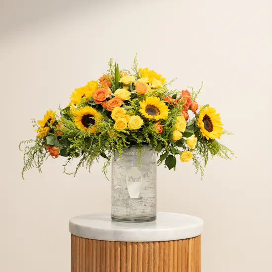 Morning Glow Flowers Vase