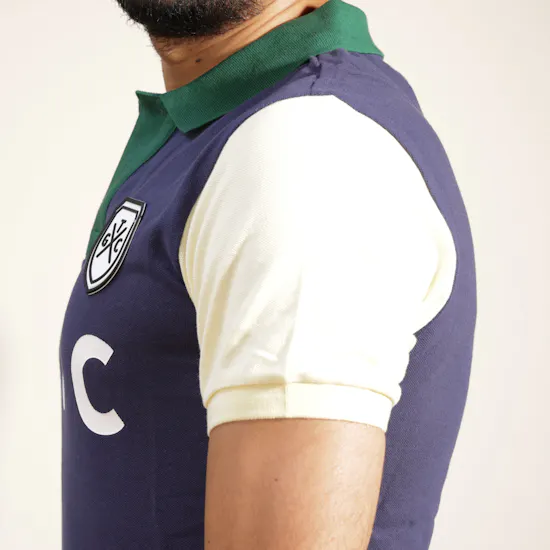 TGC Navy & Green Shield Polo Shirt