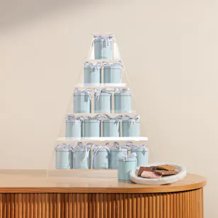 Haven Chocolate Blue Metallic Tin Giveaways Tower Haven Chocolate Blue Metallic Tin Giveaways Tower