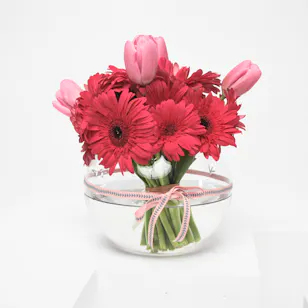 Fuchsia Blush | Glass Bowl 