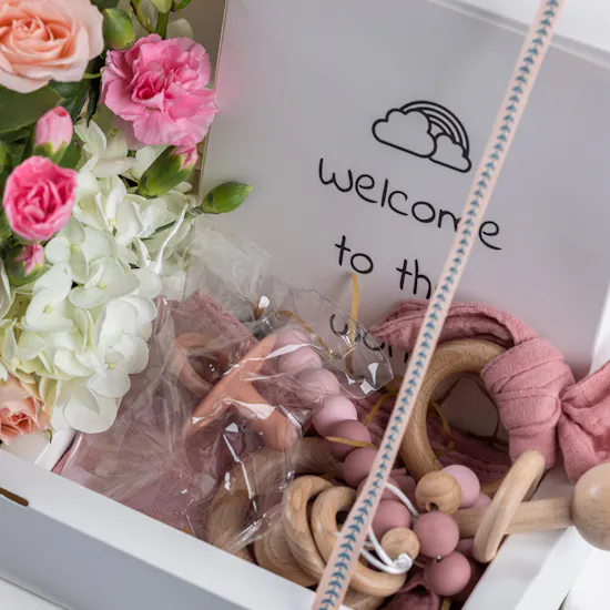 Gifted Baby Girl Set | Pink Flowers
