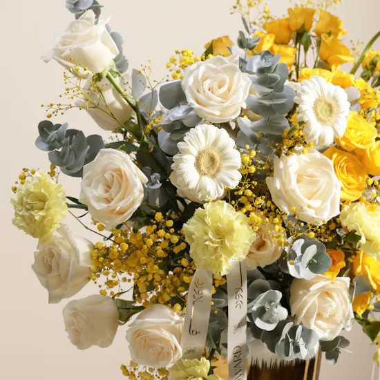 Sunlit Elegance Flower Vase