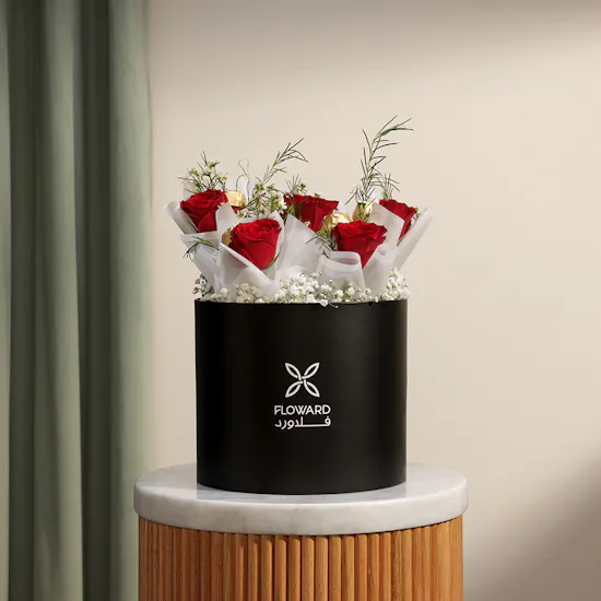 Floward Gold Chocolate Box | Romantic Flowers