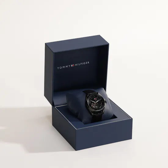 Tommy Hilfiger Black Baker Analogue Men's Watch