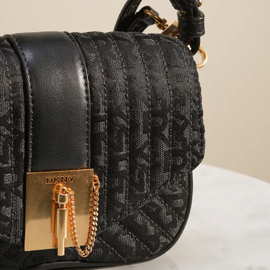 Dkny LULU Small Flap Black Cross Body Bag