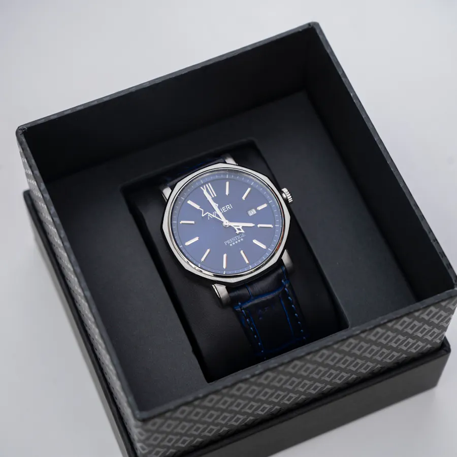 Avalieri Prestige Blue Men's Watch | Bright Flowers 3