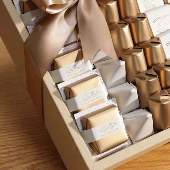 Le Chocolatier Dubai Hajj Premium Chocolate Leather Tray