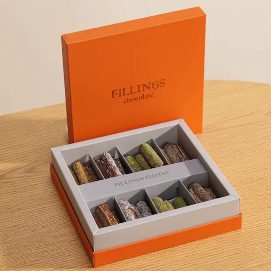 Fillings Chocolates Mini Flutes Chocolate Box | 24 Pieces
