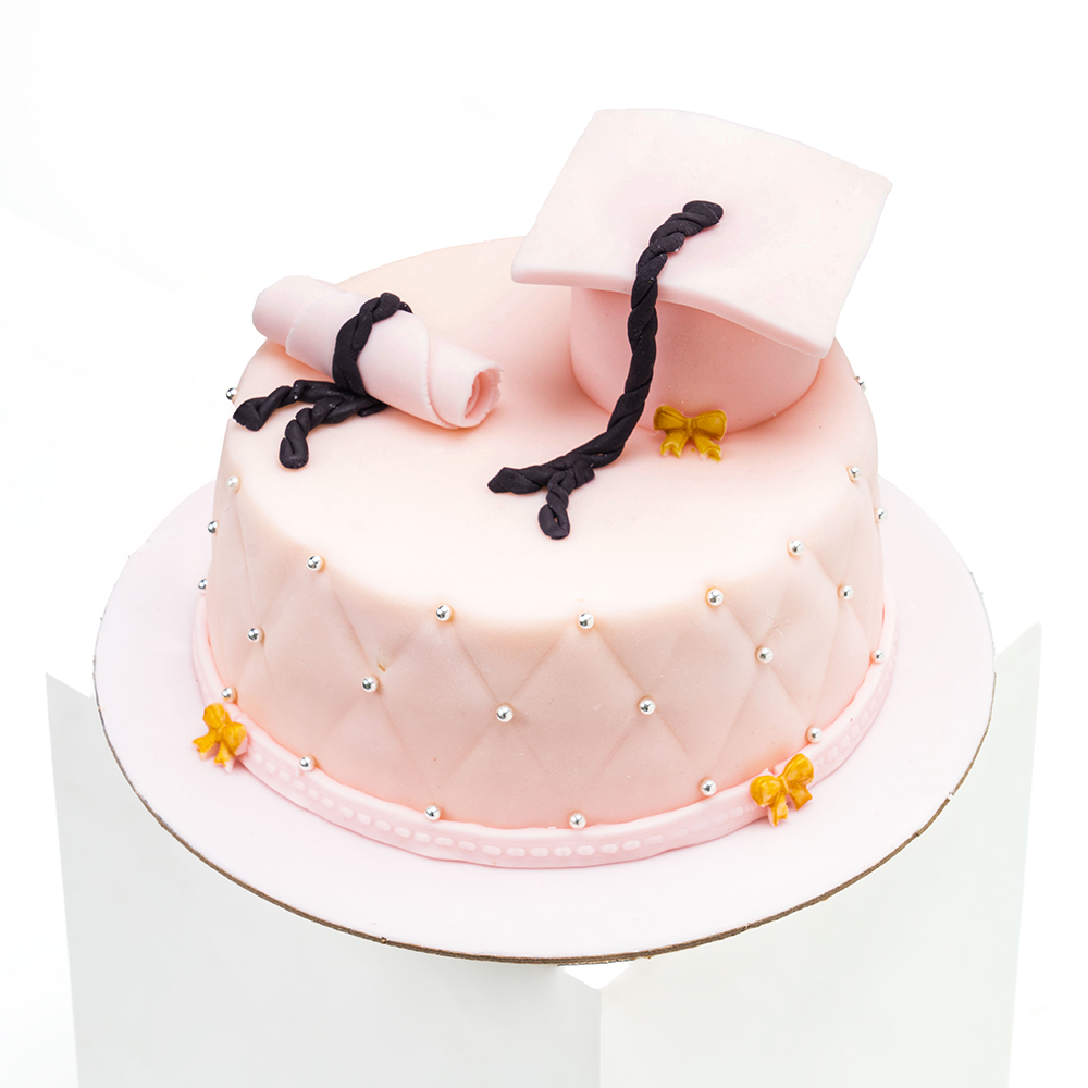 2 Tier Purple and White Butterfly Pastel Cake
