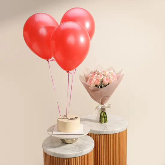 Floward Birthday Kick Age Meme Cake | Artistic Flowers and Balloons