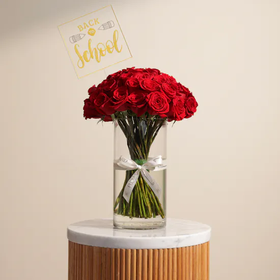 Back to School Flowers Vase