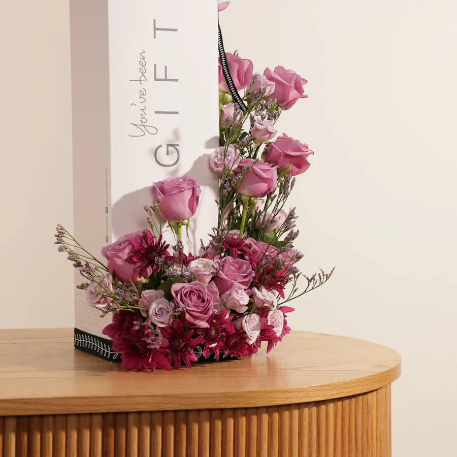 Gifted Prayer Set for Men | Purple Flowers 2