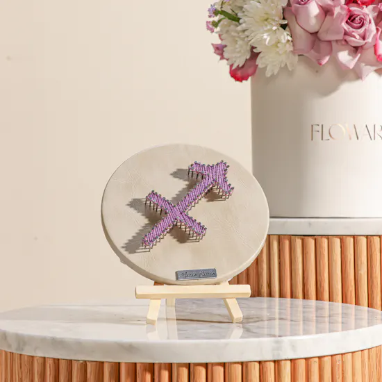 Maisam Qassem Horoscope Art Piece | Happy Birthday Heartfelt Flowers Box