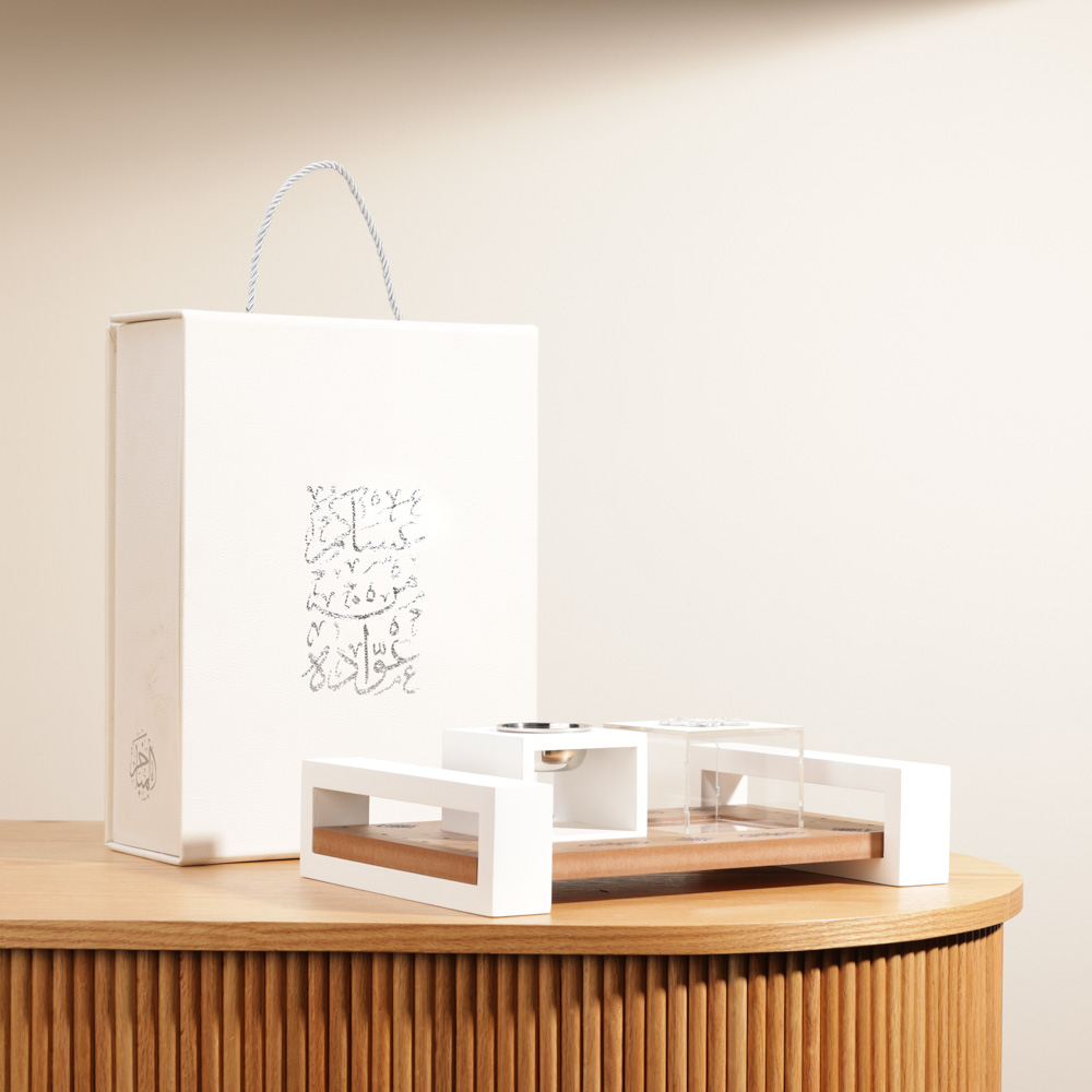 Almabakhir Bakhoor Burner Luxury  Set | Roses 