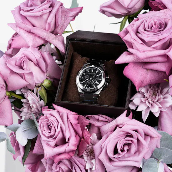 Roberto Cavalli by Franck Muller Men's Watch | Purple Flowers