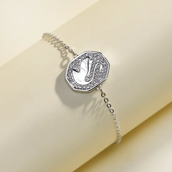 Swarovski Signum Swan Silver Tone Bracelet