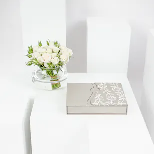 Floward Small Mixed Chocolate Box | White Roses Vase Floward Small Mixed Chocolate Box | White Roses Vase